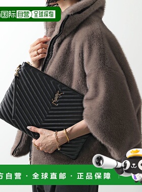 日本直邮SAINT LAURENT 手拿包 440222 CWU01 女士皮革第二包带腕