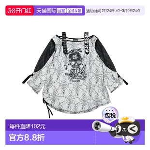 日本直邮日潮 ACDCRAG大码纱布长袖T恤9027556081964女装上衣