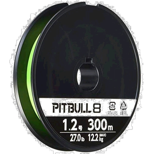 【日本直邮】禧玛诺PITBULL路亚海钓线PE线8编300米1.2号绿色尼龙
