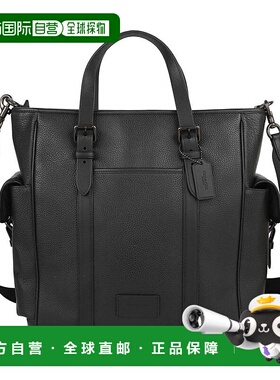 日本直邮COACH 卵石皮革Spring 托特包 CR324 JILWO 黑色 [CO078A