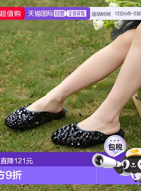 1h可退 日本直邮RODE SKO 女士亮片平底拖鞋 XX462HW2602