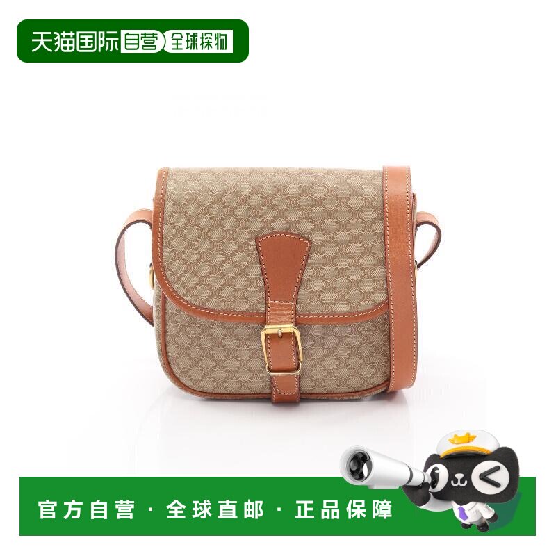 日本直邮中古Celine赛琳女包B级9新Triomphe凯旋门老花斜挎包图片