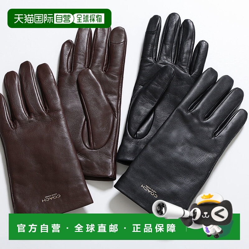 日本直邮COACH NEW YORK TECH GLOVE CCN07 女士羊皮触屏手套多种