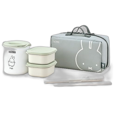 日本直邮【日本直邮】Thermos膳魔师 保温饭盒0.6合米菲/浅绿DBQ-