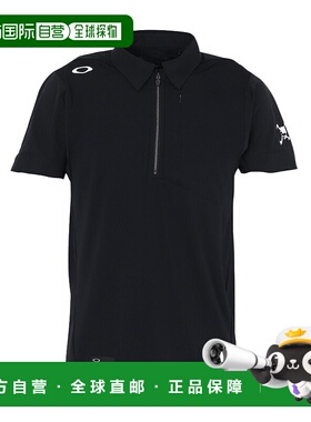 日潮跑腿OAKLEY欧克利 男款高尔夫 Polo 衫骷髅头IDEALLY混合拉链