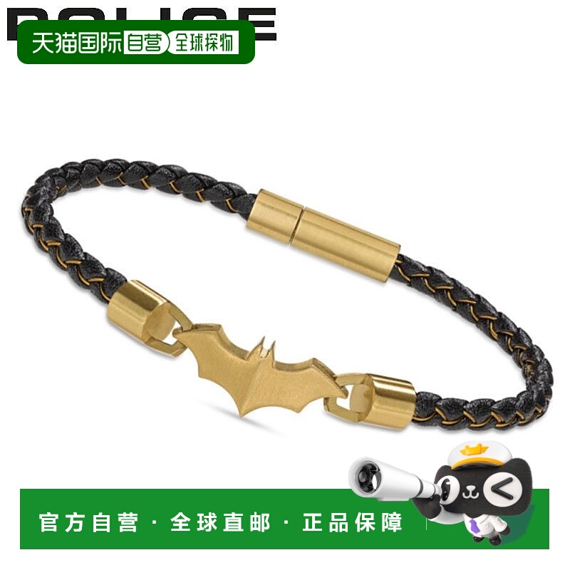 日本直邮POLICE手链蝙蝠侠BATMAN男士金黑色GB0034702人气推荐时