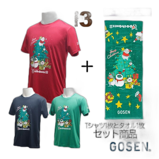 日本直邮 Gosen 网球/羽毛球服 男士 NPT19/NTF05 胖乎乎的猫/圣/