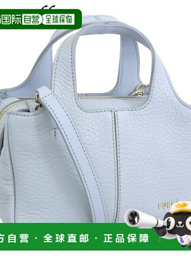 日本直邮Furla 包女士手提包皮革浅蓝色 FURLA ELSA 迷你托特包 w