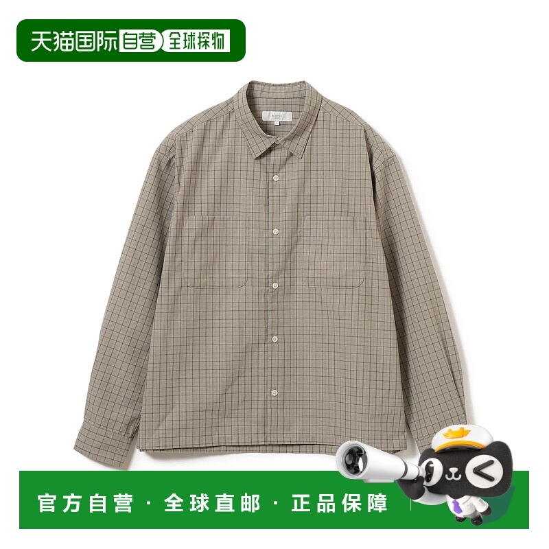 1h可退 日本直邮B:MING by BEAMS 男女同款 短款 格子衬衫 921103