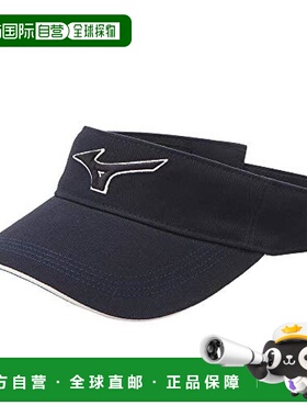 【日本直邮】Mizuno美津浓高尔夫防晒鸭舌帽56-60cm黑色男式52MW1