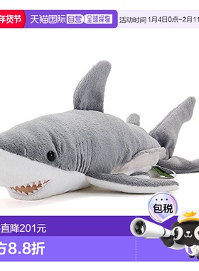 【日本直邮】Colorata 大白鲨毛绒动物M号娃娃22.5cm x 15cm x 44