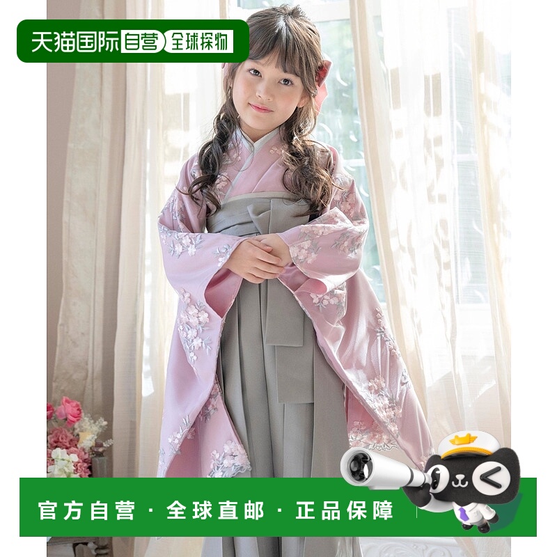 1h可退 日本直邮Catherine Cottage 儿童花刺绣袴式连衣裙 HAKAST