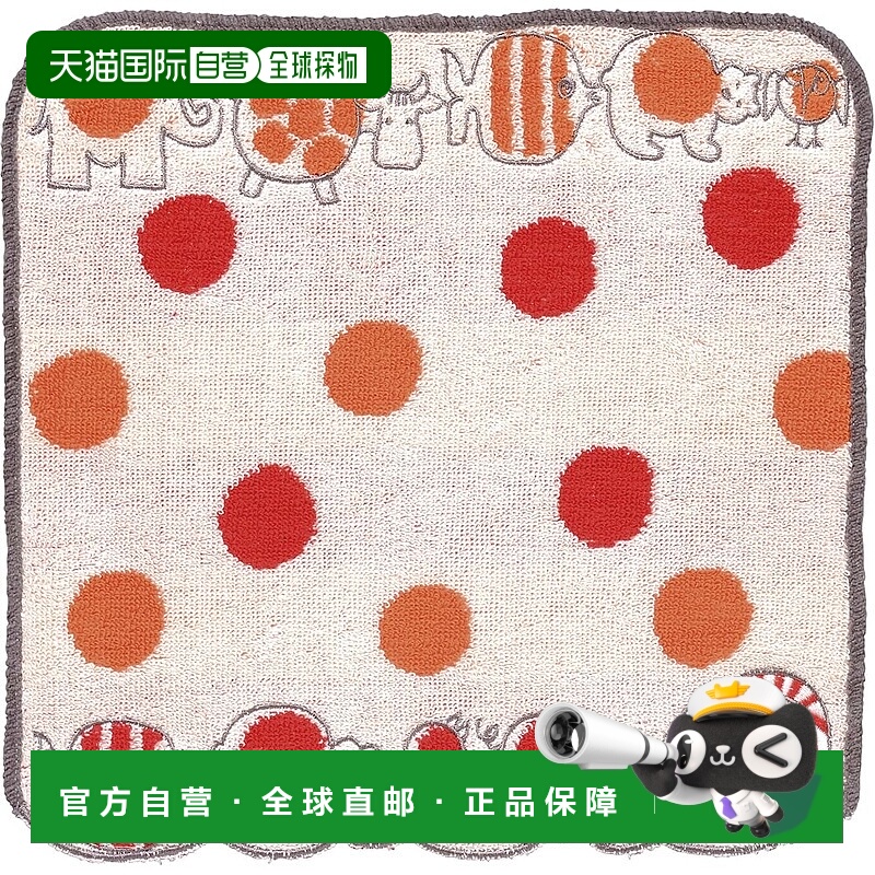 【日本直邮】丸真 Lisa Larson 手巾 25x25 厘米 婴儿米奇圆点 纯