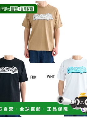 日本直邮Element 男士 TAGGING SS 短袖T恤休闲装米色BF021222