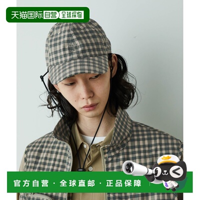 1h可退 日本直邮HOTEL PALACE 男士数字印花格纹帽子 6685139201