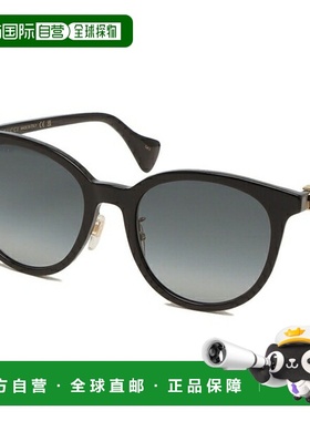 日本直邮Gucci 太阳镜 亚洲款 黑灰色 女士 GUCCI GG1073SK 002