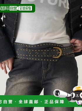 1h可退 日本直邮WHO'S WHO gallery 女士 宽版铆钉腰带 WWZ106111