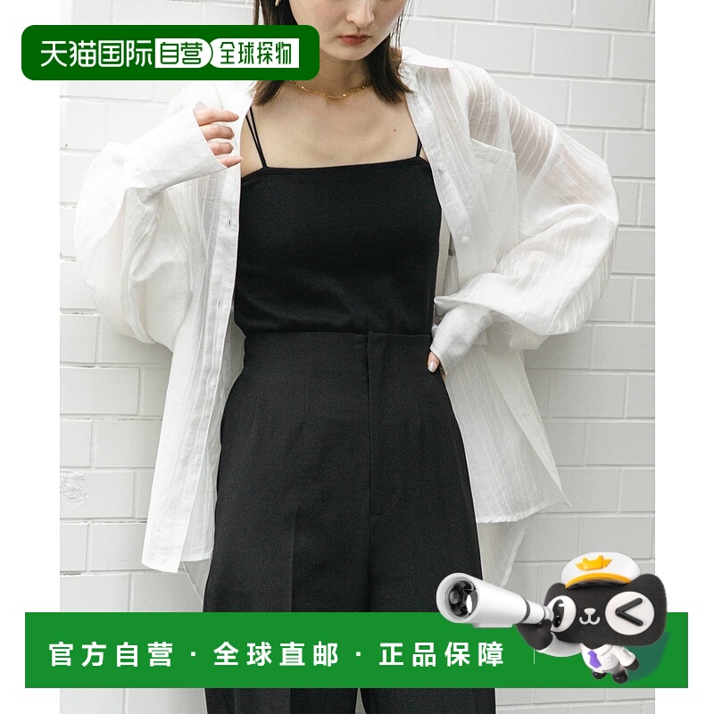 1h可退 日本直邮SENSE OF PLACE 女装 条纹宽松衬衫 半透明材质