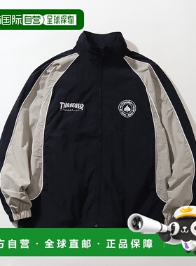 1h可退 日本直邮THRASHER男女同款配色拼接舒适运动外套 TH25SP01