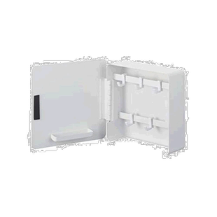 【日本直邮】山崎实业磁吸式双层钥匙收纳柜玄关收纳白色 4799