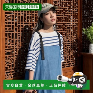 1小时内可退 日本直邮THOUSAND MILE 背带裙牛仔连衣裙吊带高端时