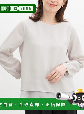 1h可退 日本直邮Honeys 女士层叠风下摆设计长袖衬衫 534619946