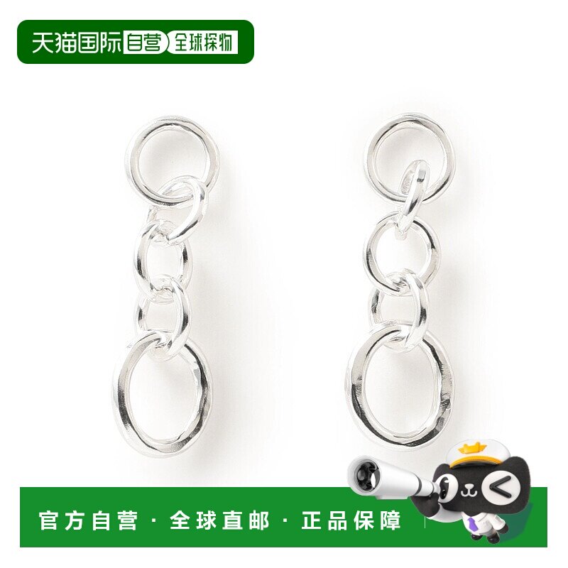1h可退 日本直邮R 女士 链条流苏 圆环耳坠 银950材质 6142380819