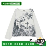 野花印花棉涤混纺圆领T恤 1h可退 日本直邮ZUCCa女装 ZU61JJ169