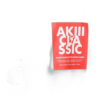 日本直邮Aki 经典 AKIIICLASSIC 女式上衣方形徽标圆领运动衫 SAK