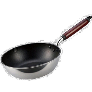 【日本直邮】北陆铝 轻量深型平底锅 铁氟龙炒锅24cm煤气灶专用