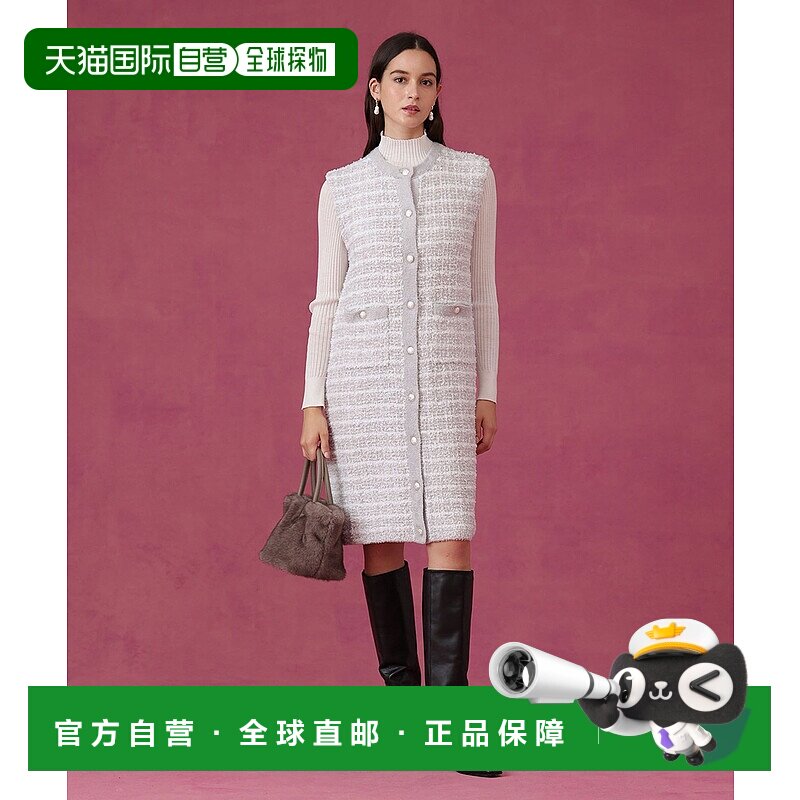 1h可退 日本直邮ANAYI 女装 多穿法A字摩尔粗花呢连衣裙 高腰显腿