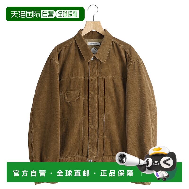 1h可退 日本直邮nonnative 男装 宽松版型硫化染棉质灯芯绒夹克