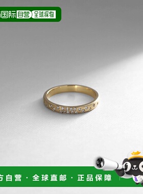 日潮跑腿COCOSHNIK 18K金 钻石 Arashi 密镶戒指 细款 12耳环