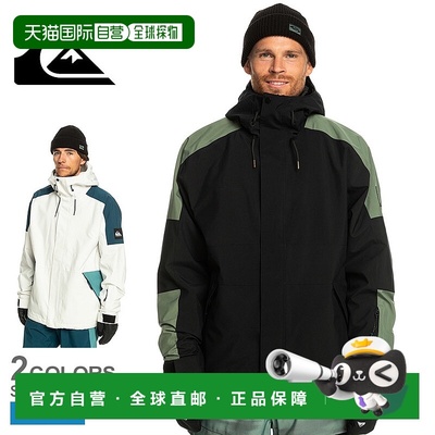 日本直邮 Quicksilver 雪衣 QUIKSILVER RADICALO JK 男士白黑 EQ