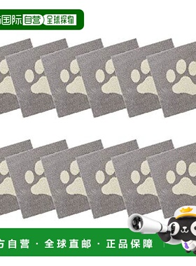 【日本直邮】Oka 宠物地毯垫Pita Petomo约45×45cm一套12个棕色