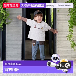 日本直邮日潮 petit main【好奇猴乔治】剪裁长裤9554102