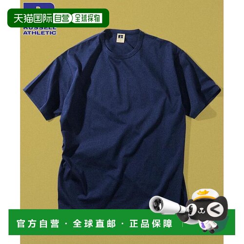 日本直邮Russell Athletic 男装 纯棉丝光圆领T恤 1227296500015