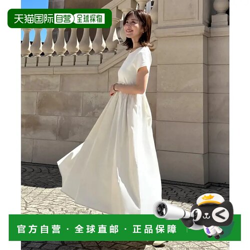 日本直邮水野佐彩联名款塔克斯裙式连身裙［E335］连衣裙长裙