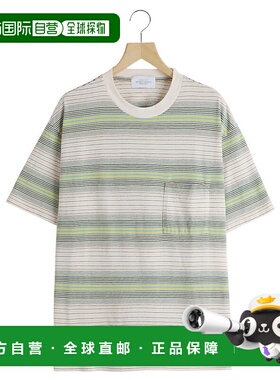 1h可退 日本直邮UNUSED 男士条纹短袖T恤 US2481新款
