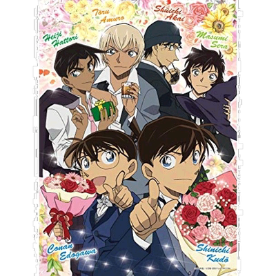 【日本直邮】epoch玩具500片拼图名侦探柯南祝福的鲜花38x53cm