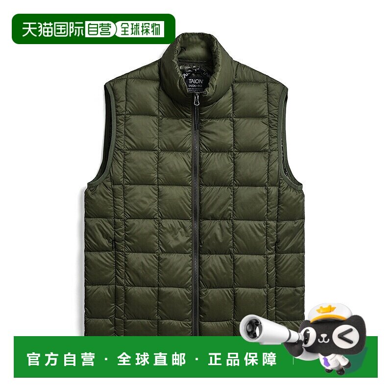 日本直邮TAION 高领双拉链羽绒背心 TAION-002WZ