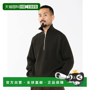 1h可退 日本直邮BATONER×BEAMS PLUS男士半拉链羊毛衫 运动休闲
