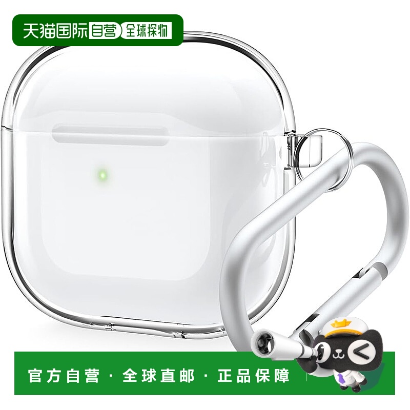 【日本直邮】elago AirPods 4 透明 TPU保护套 吊绳 可无线充 透