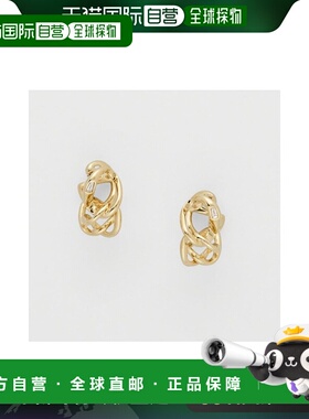 日本直邮日潮 agete 阿卡朵K18YG钻石耳钉黄色 均码饰品珠宝