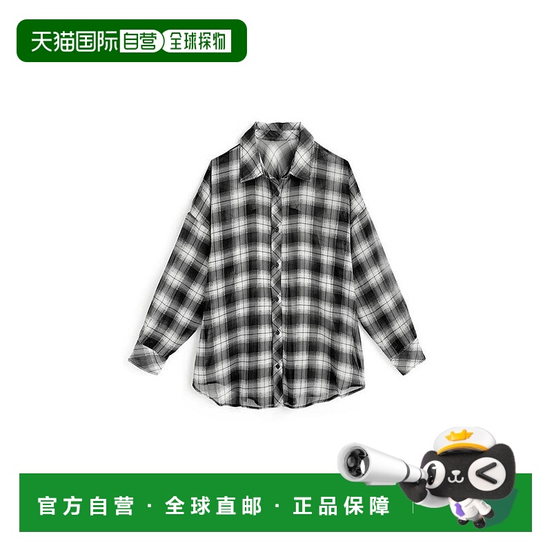 日本直邮日潮 GRL格纹薄纱衬衫nk99