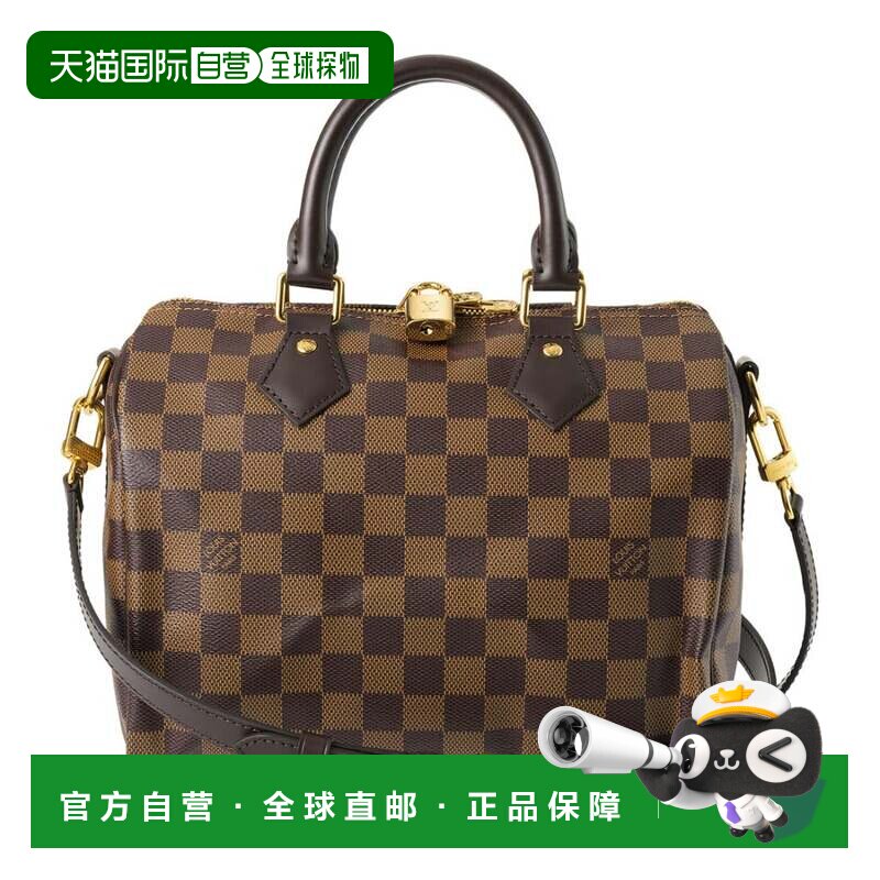 日本直邮路易威登Louis Vuitton 肩包 Damier Ebene Speedy Bando