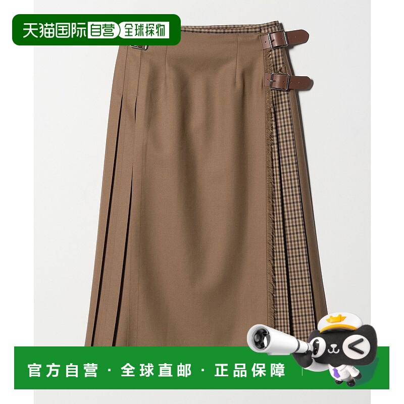 1h可退 日本直邮O'NEIL of DUBLIN 女装 全棉 格纹拼接半身裙 81c