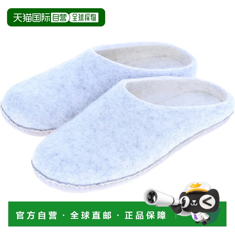 【日本直邮】丸真 拖鞋 大号 温暖居家鞋 浅灰色 0395011000