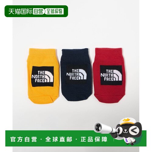 日本直邮THE NORTH FACE 有机3双装儿童短袜  WEB限定袜子