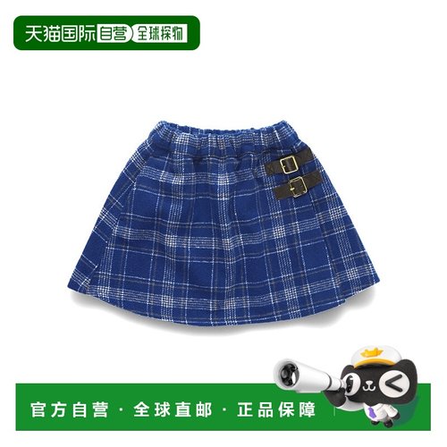 1h可退 日本直邮branshes 儿童 A字裙 半身裙 饰扣设计 12-4433-1